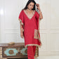 Laal Kaftan Mirror Cord Set