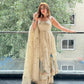 White Peacock Anarkali