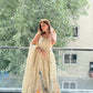 White Peacock Anarkali