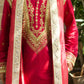 Strawberry Zardosi Kurta And Dupatta
