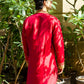 Strawberry Zardosi Kurta And Dupatta