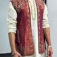 Maroon Jacket With Kurta