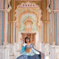Odette Blue Sequence Lehenga Choli
