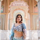Odette Blue Sequence Lehenga Choli