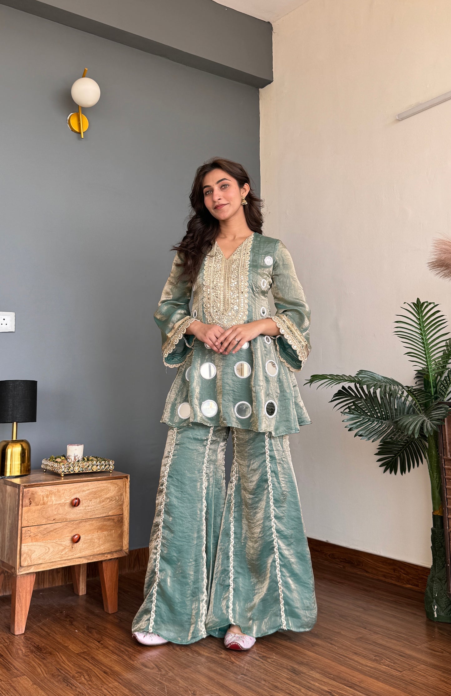 Mint Mirror Masti Co-ord Set