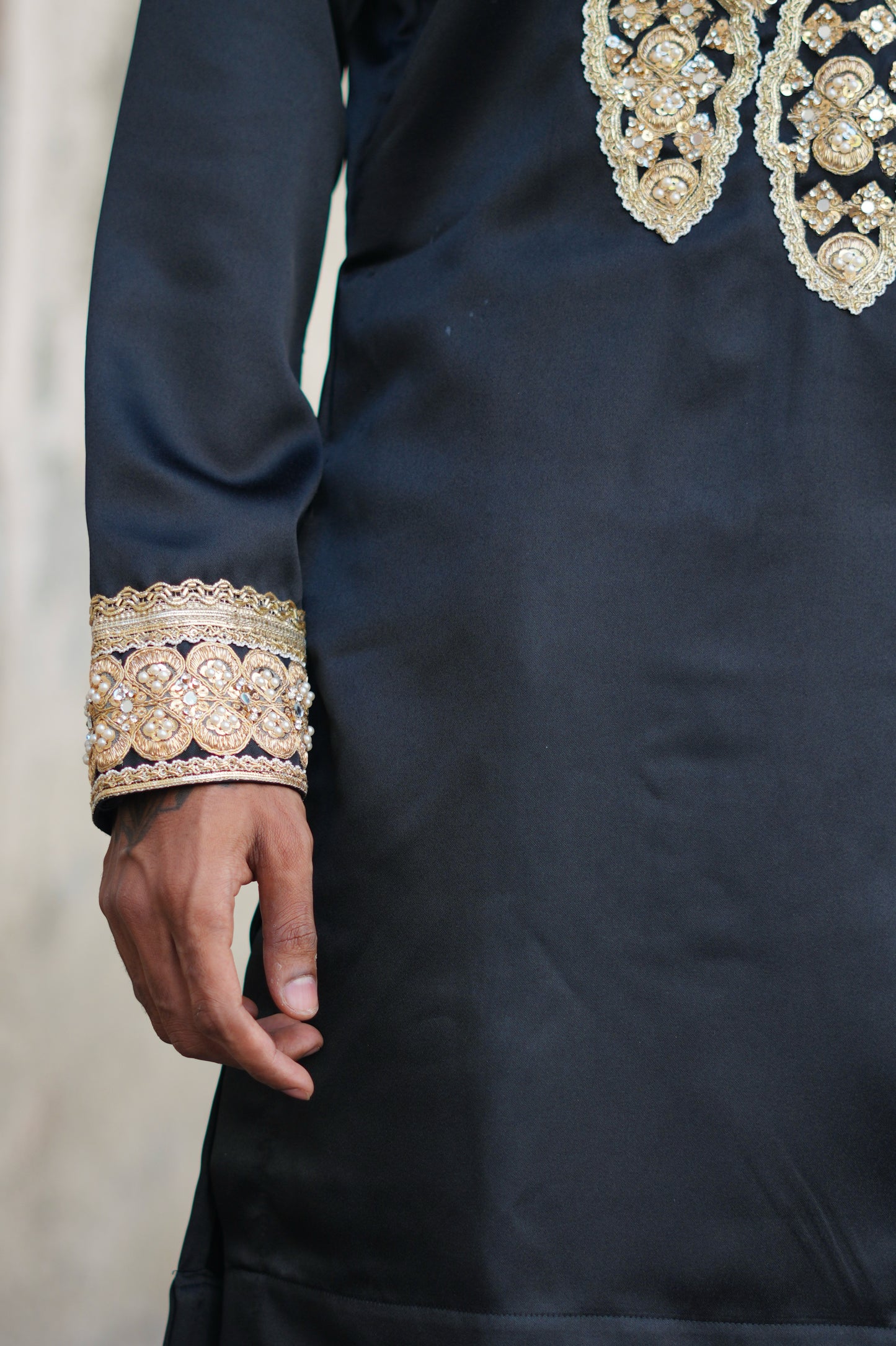 Rajtilak Black Kurta