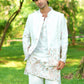 Rajvaibhav Mint Peacock Koti Kurta Set
