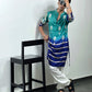 Blue Shaded Om Kurta