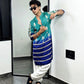 Blue Shaded Om Kurta