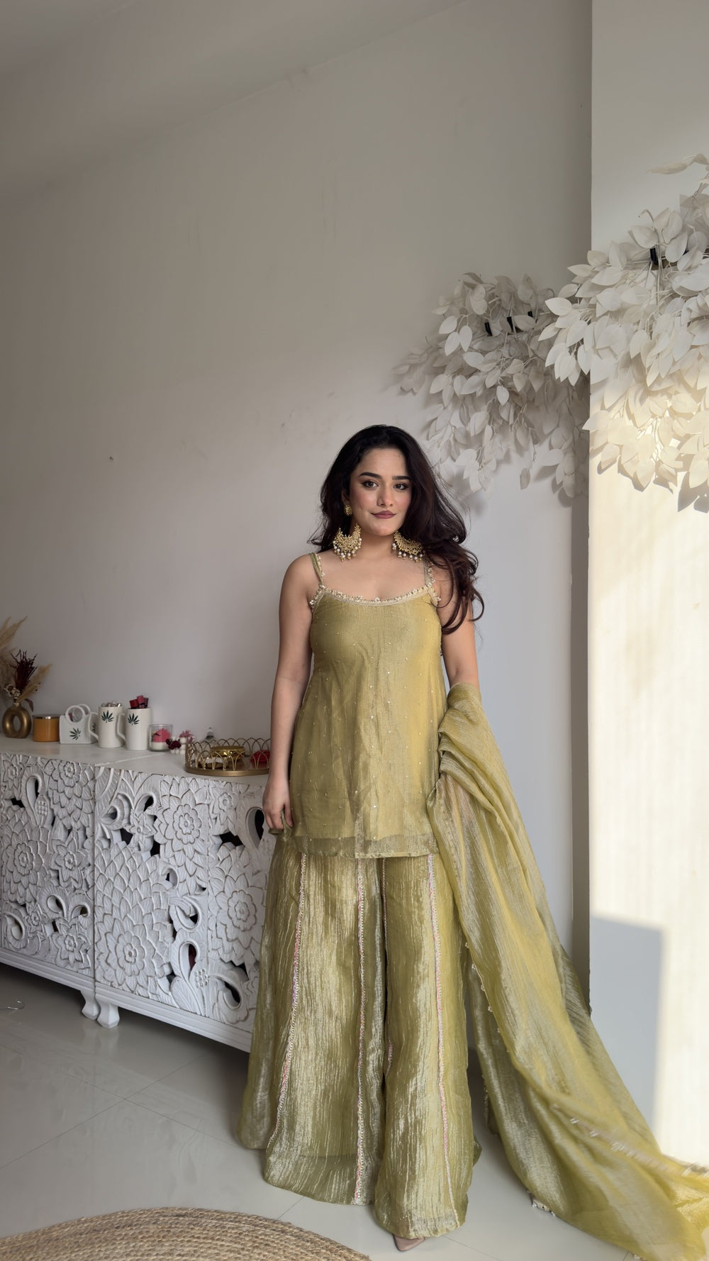 Seaweed Pickle Kurta Plazzo Set