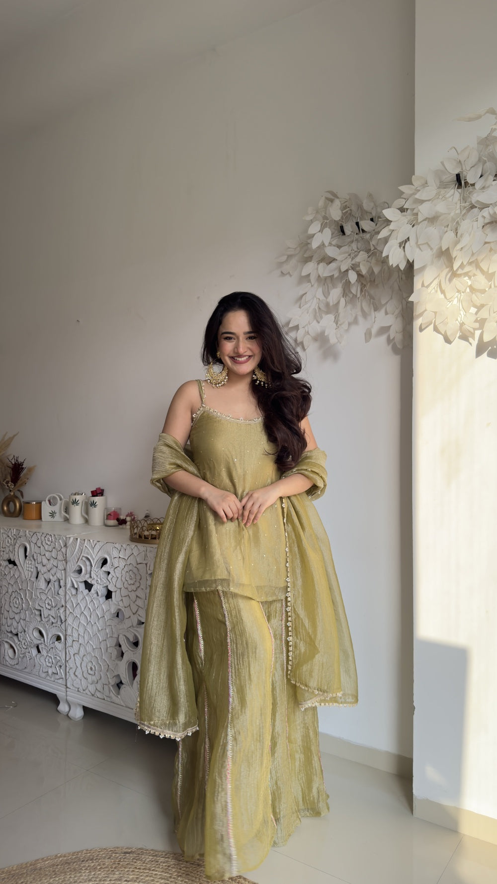 Seaweed Pickle Kurta Plazzo Set