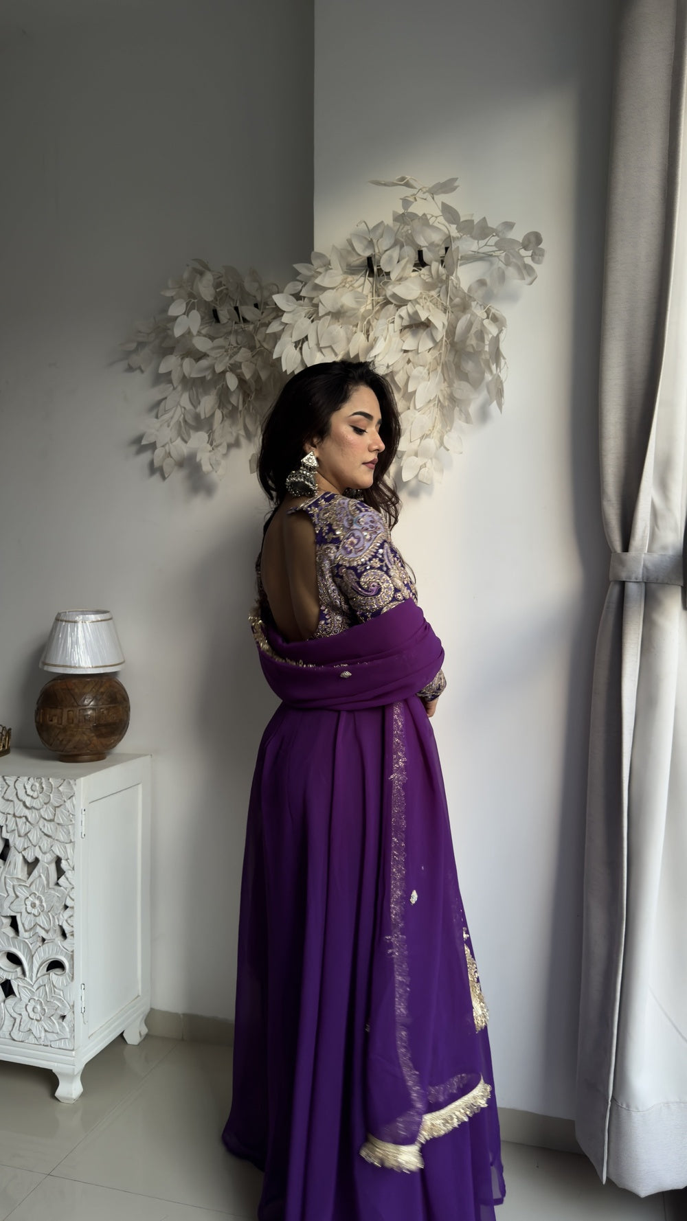 Plum Rose Anarkali
