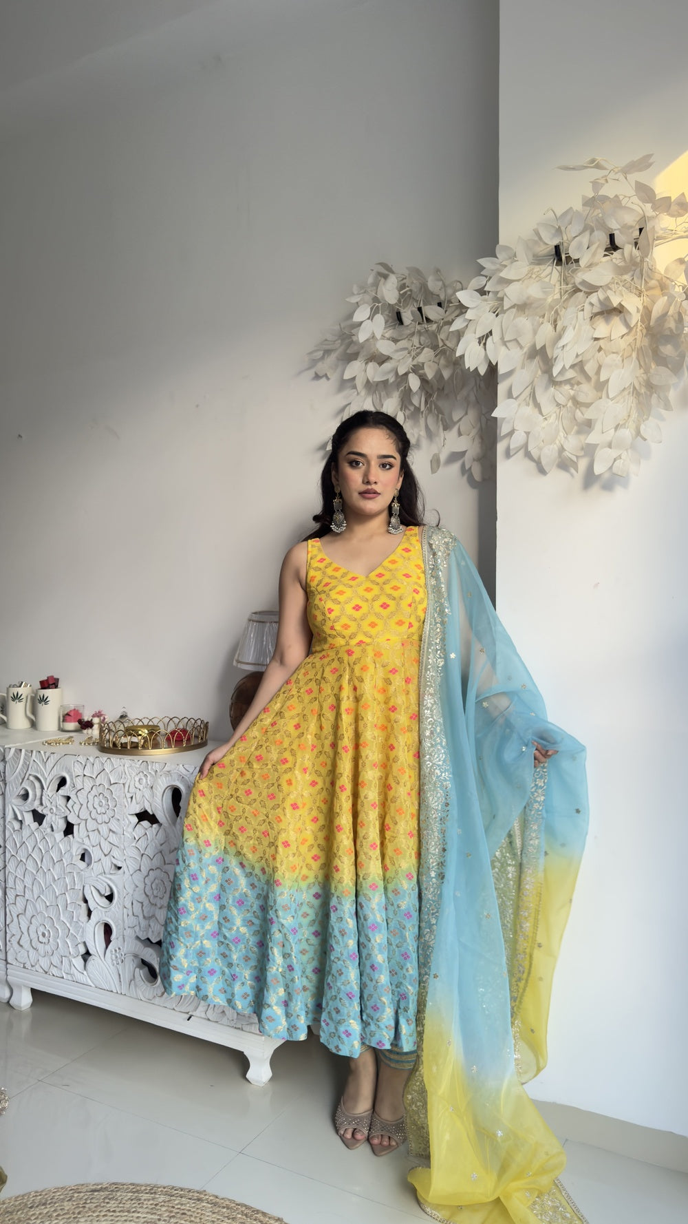 Lemon Berry Anarkali