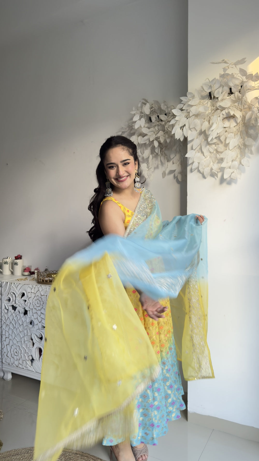 Lemon Berry Anarkali