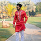Buy Lal Kurta For Men