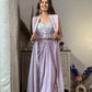 Lavender Crape Jacket Indowestern