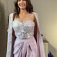 Lavender Crape Jacket Indowestern
