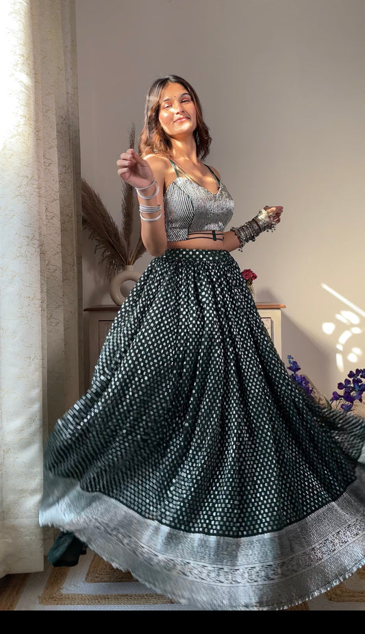 Odette Crop Top and Lehenga