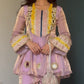 Lavender Noor Peplum & Flared Pants Set