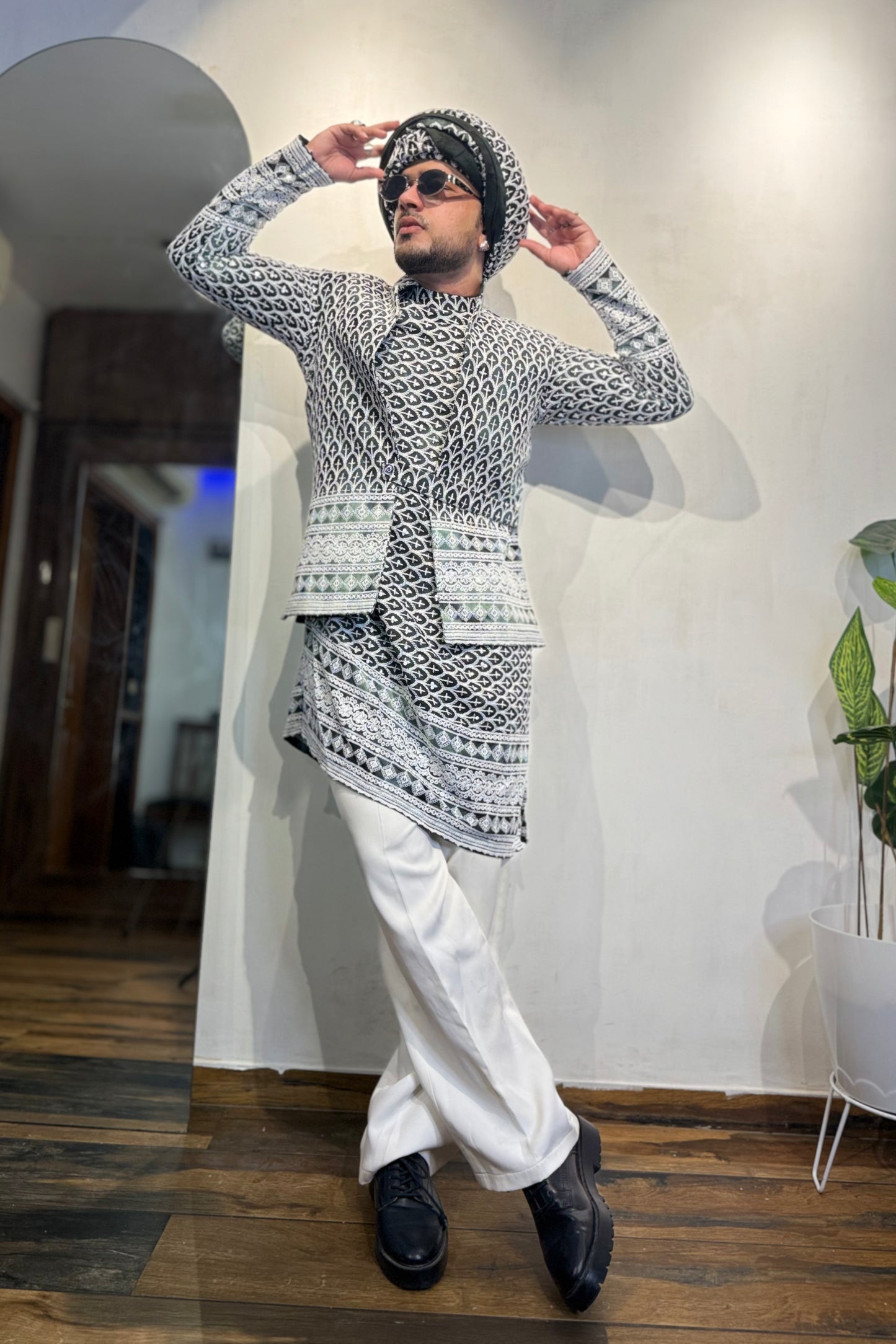 Botty Green Koti Kurta