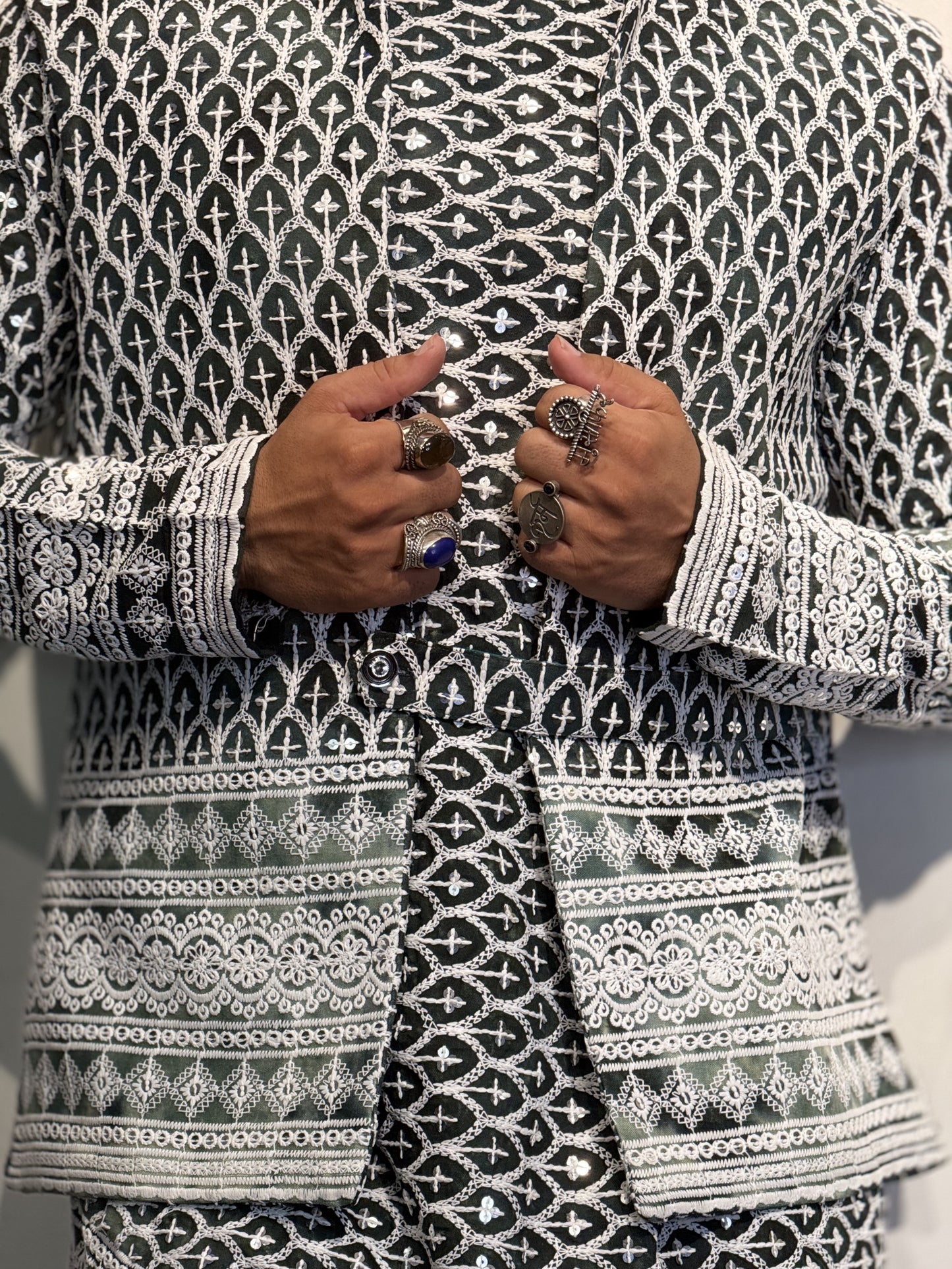 Botty Green Koti Kurta