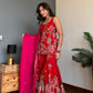 Red Peacock Sharara Kurta