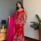 Red Peacock Sharara Kurta