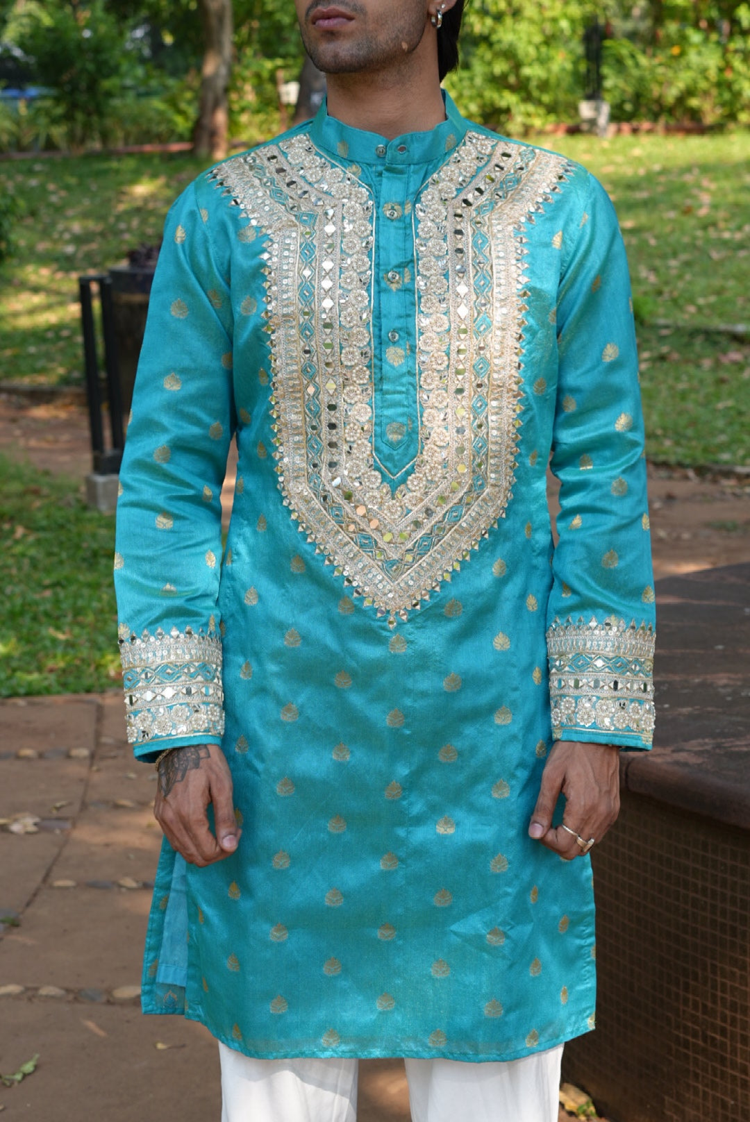 Gulshan-e-Turquoise Kurta