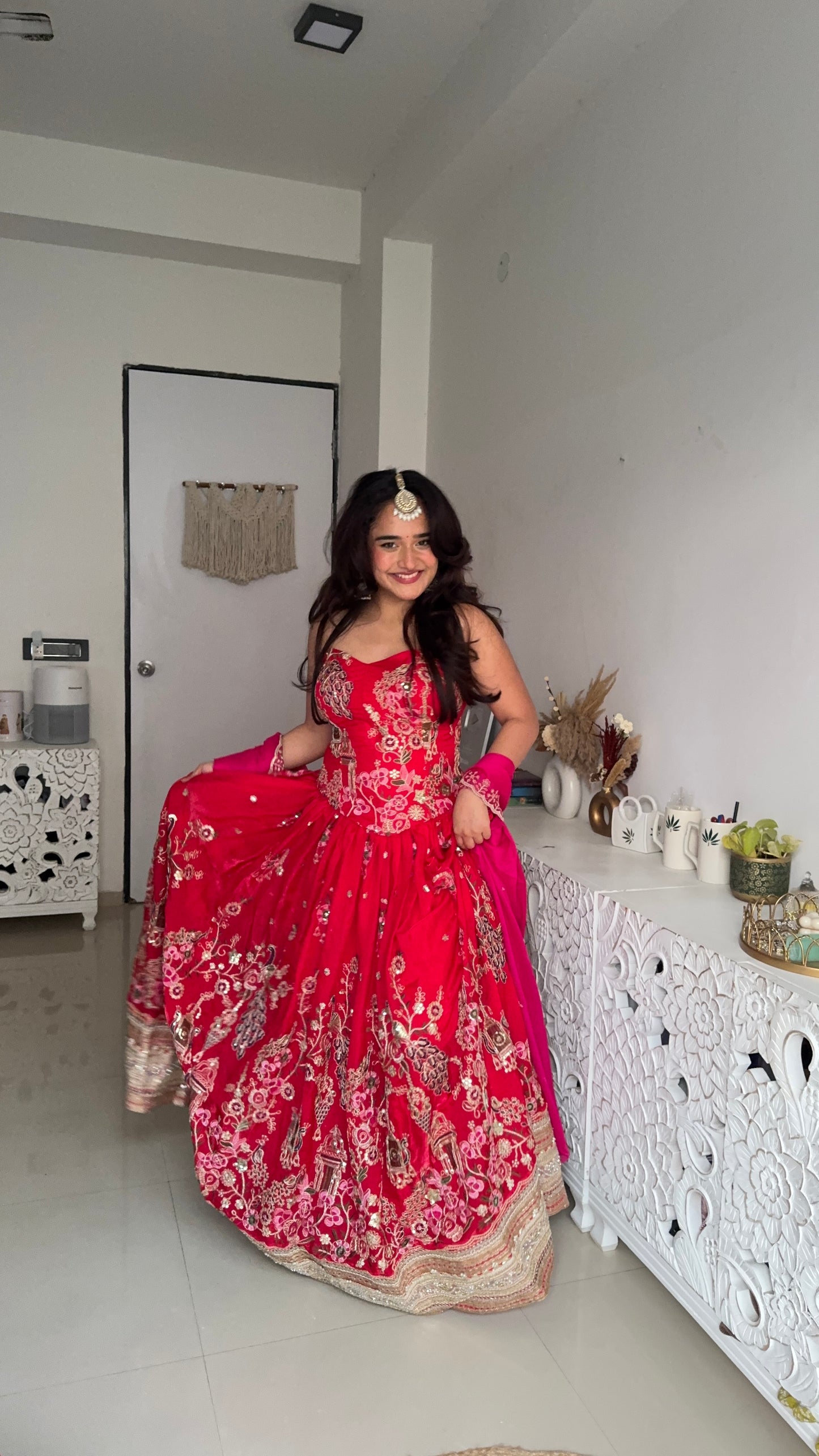 Laal Noor Embroidered Bridal Lehenga Set