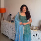 Neelaya Green Printed Anarkali Set