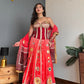 Blossom Bhandani Corset Lehanga with Dupatta