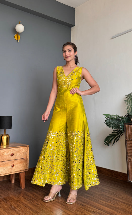 Lemon Green Jumpsuit