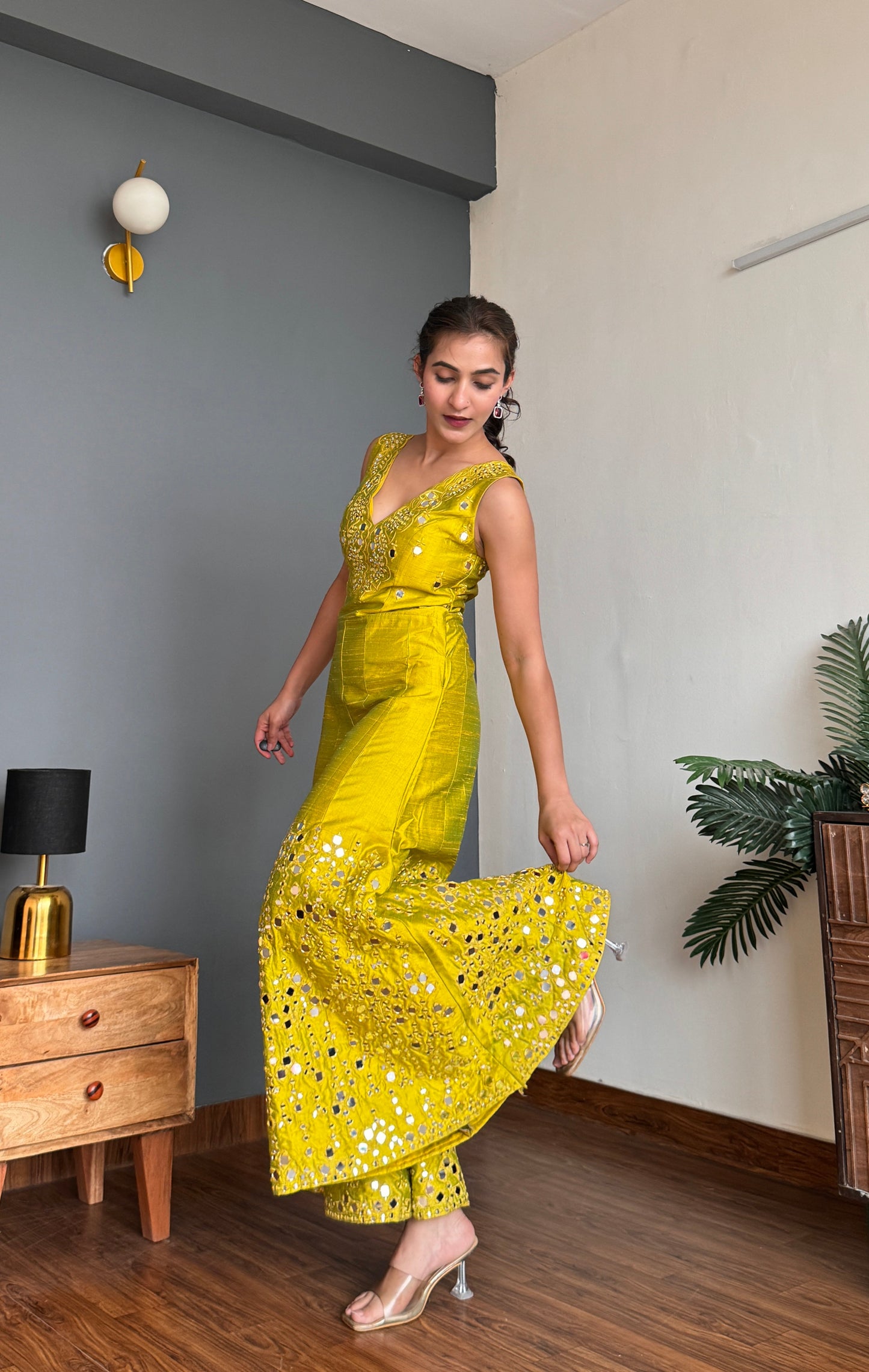 Lemon Green Jumpsuit