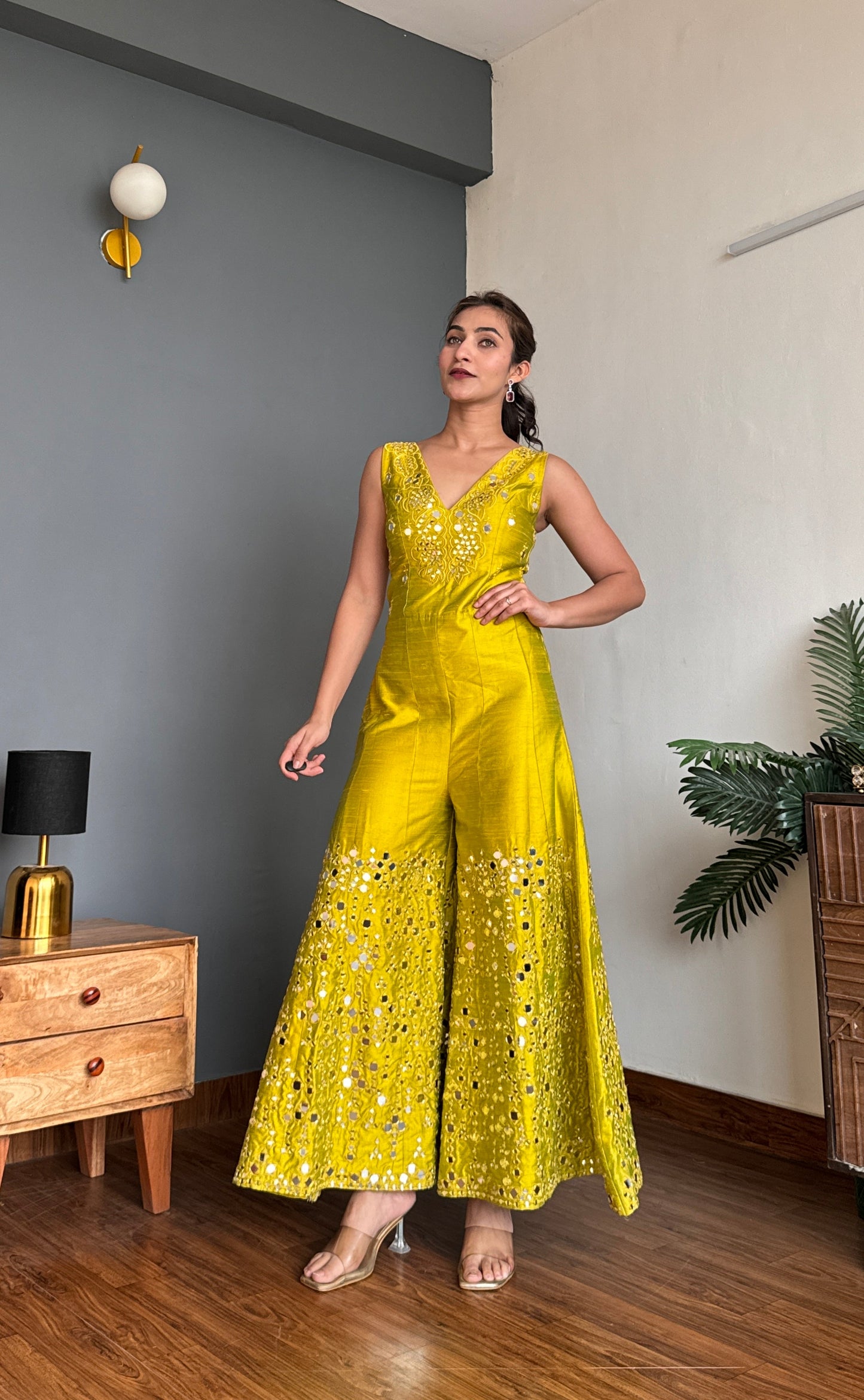 Lemon Green Jumpsuit