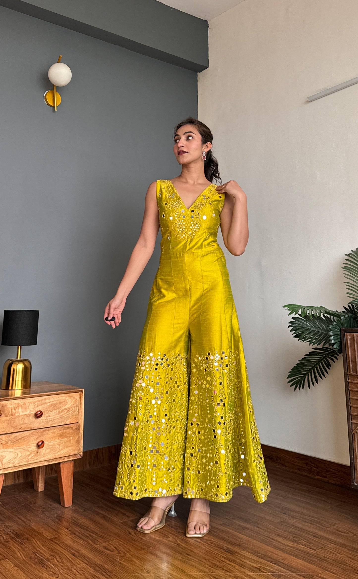 Lemon Green Jumpsuit