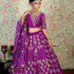 Purple Silk Lehenga