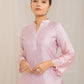 Pink Cotton Modal Satin Haryali Kurta Pant Set