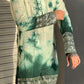 Handcrafted Green Tie & Dye Kurta with Exquisite Borders