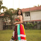 Floral Blouse with Vibrant Lehenga & Chiffon Dupatta
