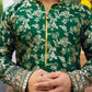 Mens Jashn Floral Embroidered Silk Kurta