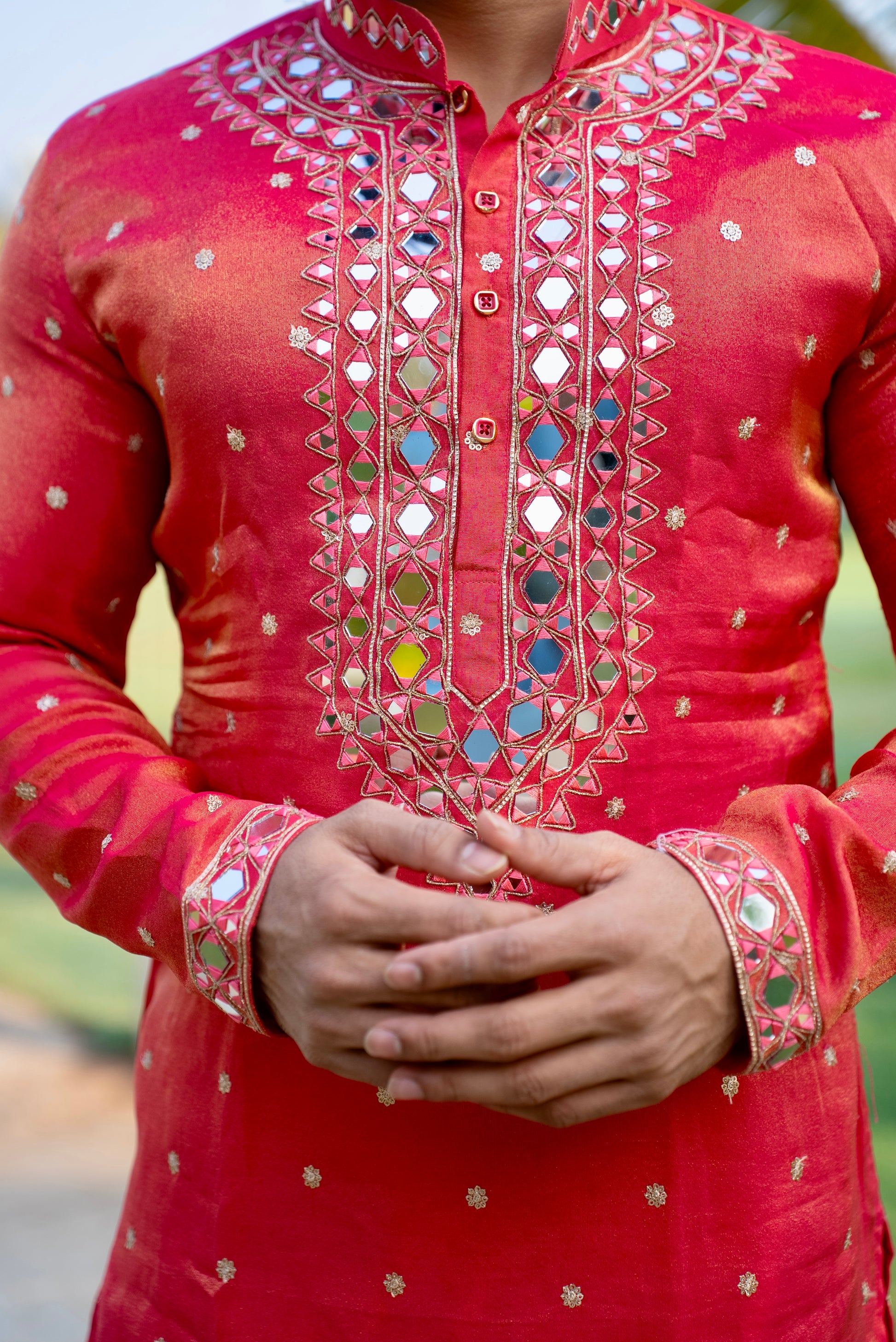 Buy Lal Kurta For Men