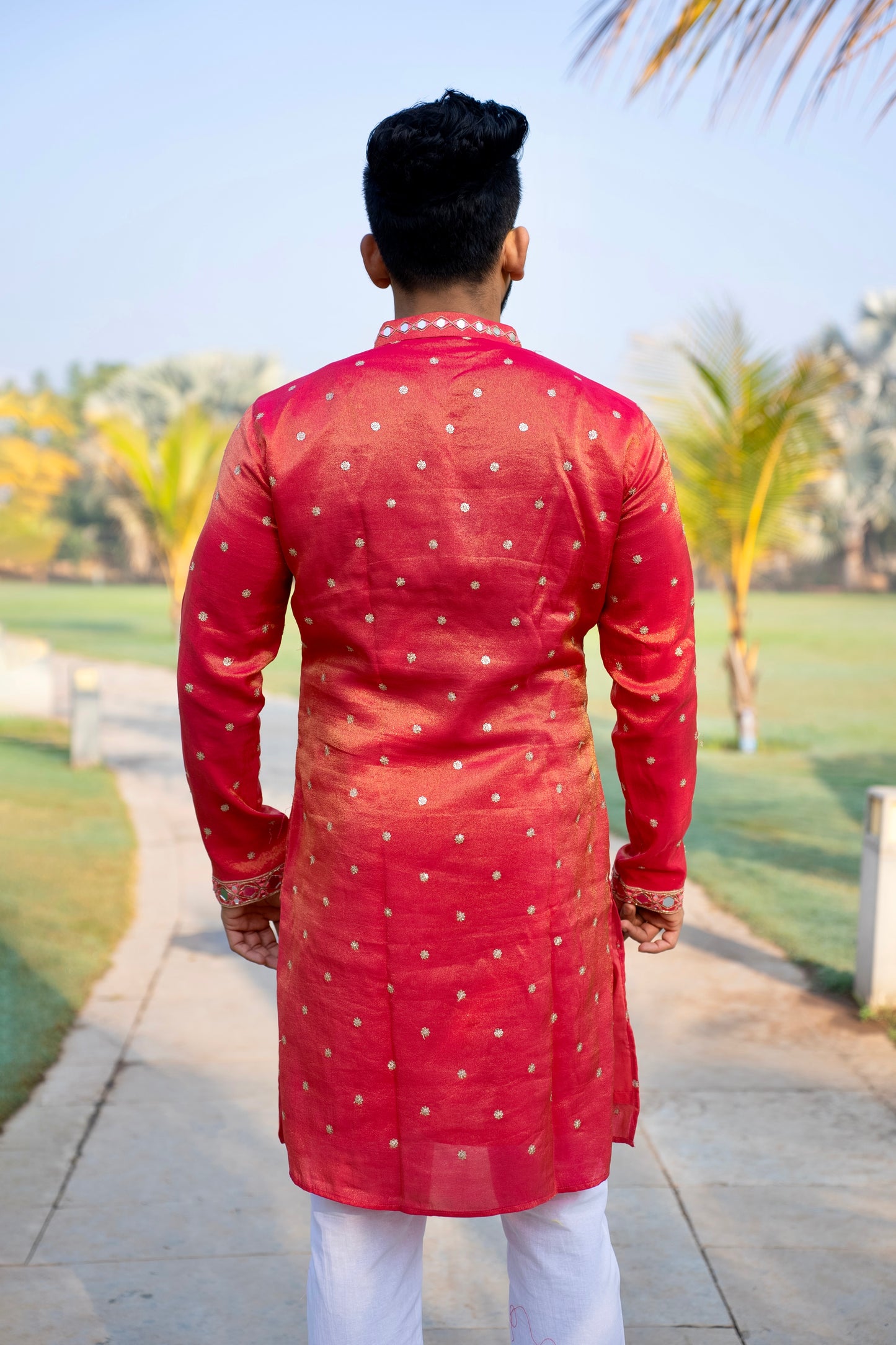 Buy Lal Kurta For Men