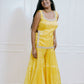 Mustard Mirror Sharara Kurta Set