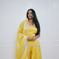 Mustard Mirror Sharara Kurta Set