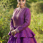 Purple Silk Gown - Kzari - The Design Studio